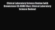 PDF Clinical Laboratory Science Review (with Brownstone CD-ROM) (Harr Clinical Laboratory Science