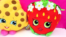 Shopkins Giant Season 1 Kooky Cookie   Strawberry Kiss Plushy Pillow Toys - Cookieswirlc