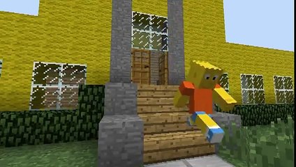 The Simpsons opening in Minecraft