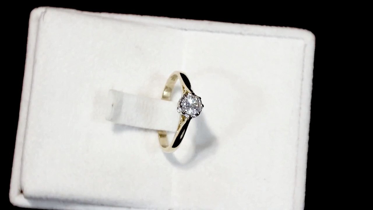 Yellow Gold Solitaire Engagement Ring