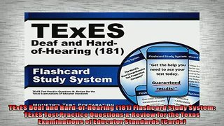 FREE DOWNLOAD  TExES Deaf and HardofHearing 181 Flashcard Study System TExES Test Practice Questions  FREE BOOOK ONLINE