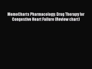 Download MemoCharts Pharmacology: Drug Therapy for Congestive Heart Failure (Review chart)