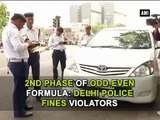 2nd phase of odd-even formula Delhi Police fines violators