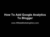 Adding Google Analytics To Blogger