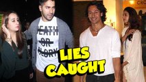 CAUGHT : Tiger Shroff And Varun Dhawan Lie Openly On Camera