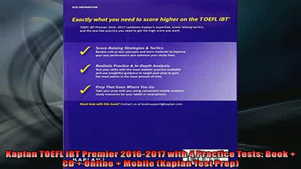 FREE DOWNLOAD  Kaplan TOEFL iBT Premier 20162017 with 4 Practice Tests Book  CD  Online  Mobile  DOWNLOAD ONLINE