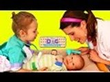 Disney | Baby Doctor Newborn Check Up Dr Sandra McStuffins & Daughter Ava Real Scale   Hospital Visit