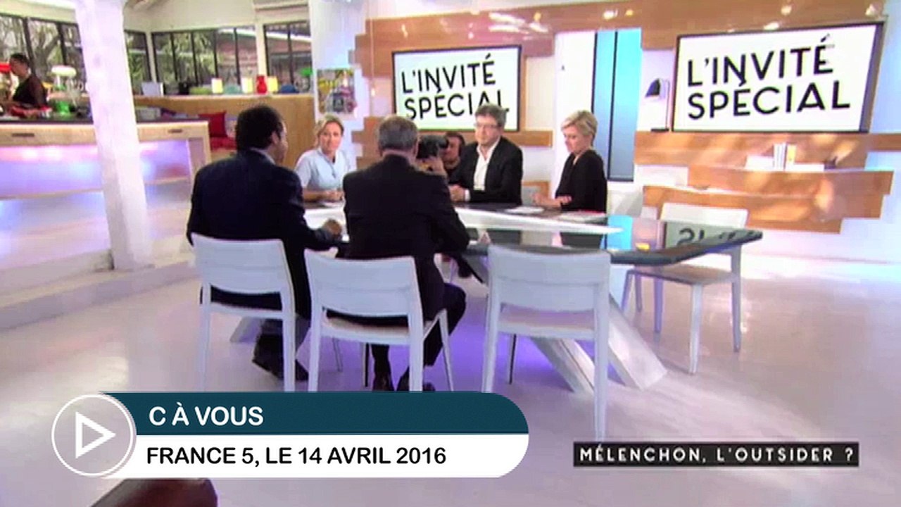 Anne-Sophie Lapix recadre Jean-Luc Mélenchon dans "C à vous"