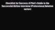 [Read book] Checklist for Success: A Pilot's Guide to the Successful Airline Interview (Professional