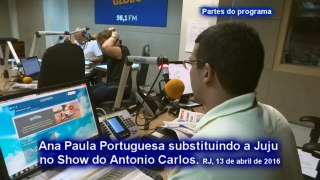 ANA PAULA PORTUGUESA NO SHOW DO ANTONIO CARLOS - SONOPLASTIA: TONINHO BONDADE