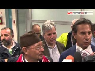 Tg Antenna Sud - Tripudio biancorosso, all'aeroporto arriva mister Datò