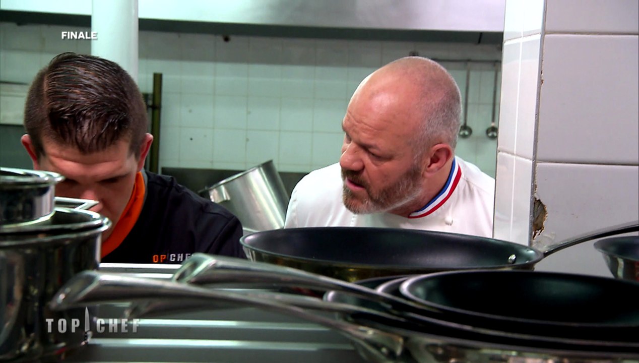 Eh t'as eu peur hein", découvrez pourquoi Kevin a eu peur de Philippe Etchebest dans la grande finale de Top Chef, lundi à 20:55 sur M6