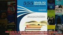FREE PDF  555 math IQ  questions for elementary school students mathematic intelligence questions  DOWNLOAD ONLINE