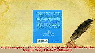 PDF  Hooponopono The Hawaiian Forgiveness Ritual as the Key to Your Lifes Fulfillment Download Full Ebook