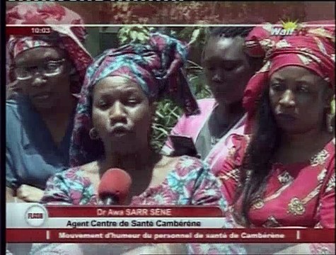 Mouvement d'humeur du personnel du centre de santé de Cambéréne