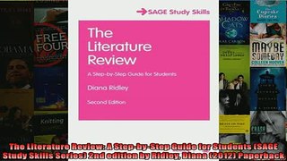 READ book  The Literature Review A StepbyStep Guide for Students SAGE Study Skills Series 2nd  FREE BOOOK ONLINE