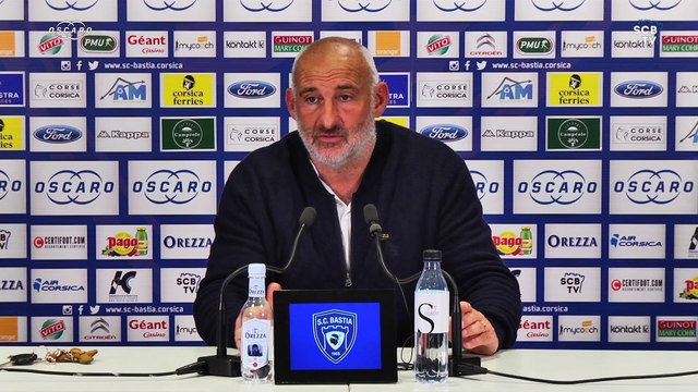 Bastia-St Etienne : Conf. d'avant-match de F. Ciccolini