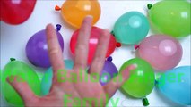 Learn Color Wet Balloon Family Nursery Rhymes for kids | Water Balloons Finger Family Collection