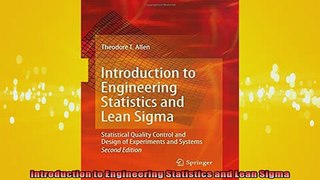 Free PDF Downlaod  Introduction to Engineering Statistics and Lean Sigma  FREE BOOOK ONLINE