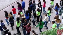 Flashmob tijdens start Rotterdam JOGG gemeente