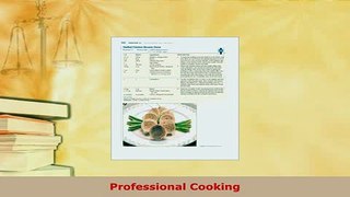 PDF  Professional Cooking Free Books