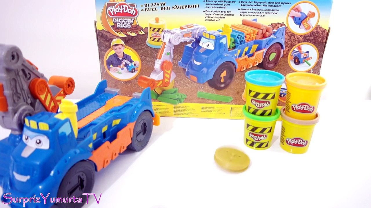Play Doh Diggin Rigs Testereli Ağaç Kesme İş Makinesi Oyun Seti - Oyun Hamuru Türkçe Oyuncak Tanıtım