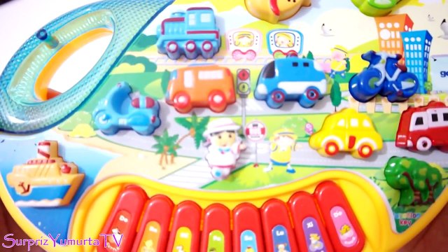 Müzikli Işıklı ve Sesli Taşıtları Öğreten Eğitici Bebek Oyuncak - Eğitici Müzikli Oyuncaklar