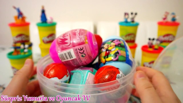 Dev Yumurta Maşa ve Medved Dev Sürpriz Yumurta - Play Doh Маша и Медведь Oyun Hamuru Oyuncak #12