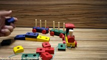Ahşap Tren Oyuncak Seti - Ahşap Bloklar ile Eğlenceli Ahşap Tren Oyuncakları