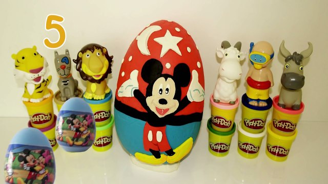 Oyun Hamuru ile DEV Mickey Mouse Sürpriz Yumurta Play Doh Büyük Disney Sürpriz Yumurta izle