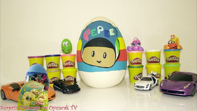 Oyun Hamuru ile Dev Pepee Sürpriz Yumurta izle Disney, Hello Kitty, Yohoo ve Pepee Sürpriz Yumurta