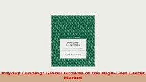 Download  Payday Lending Global Growth of the HighCost Credit Market Download Full Ebook