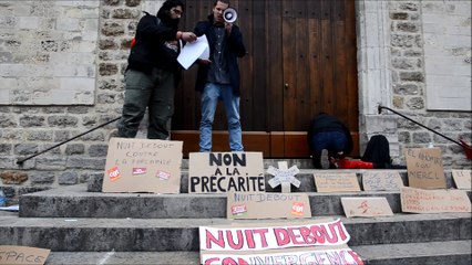 Soirée Debout le jeudi 14 avril 2016, place Dalton, à Boulogne-sur-Mer