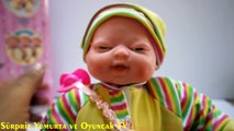 Atractive Oyuncak Bebek - Gülen, Ağlayan, Uyuyunca Horlayan ve Biberon Emen Oyuncak Bebek