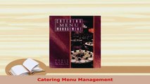 PDF  Catering Menu Management PDF Book Free