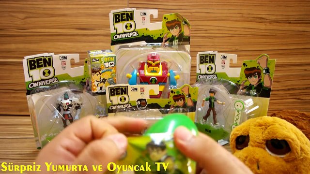 Ben 10 Oyuncaklar + 3 Sürpriz Yumurta Açımı izle Dev Bloxx, Khyber, Dog ve Ben Figur ve Oyuncak