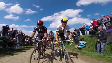 Paris Roubaix 2016 On-Bike Highlights including Cancellara crash
