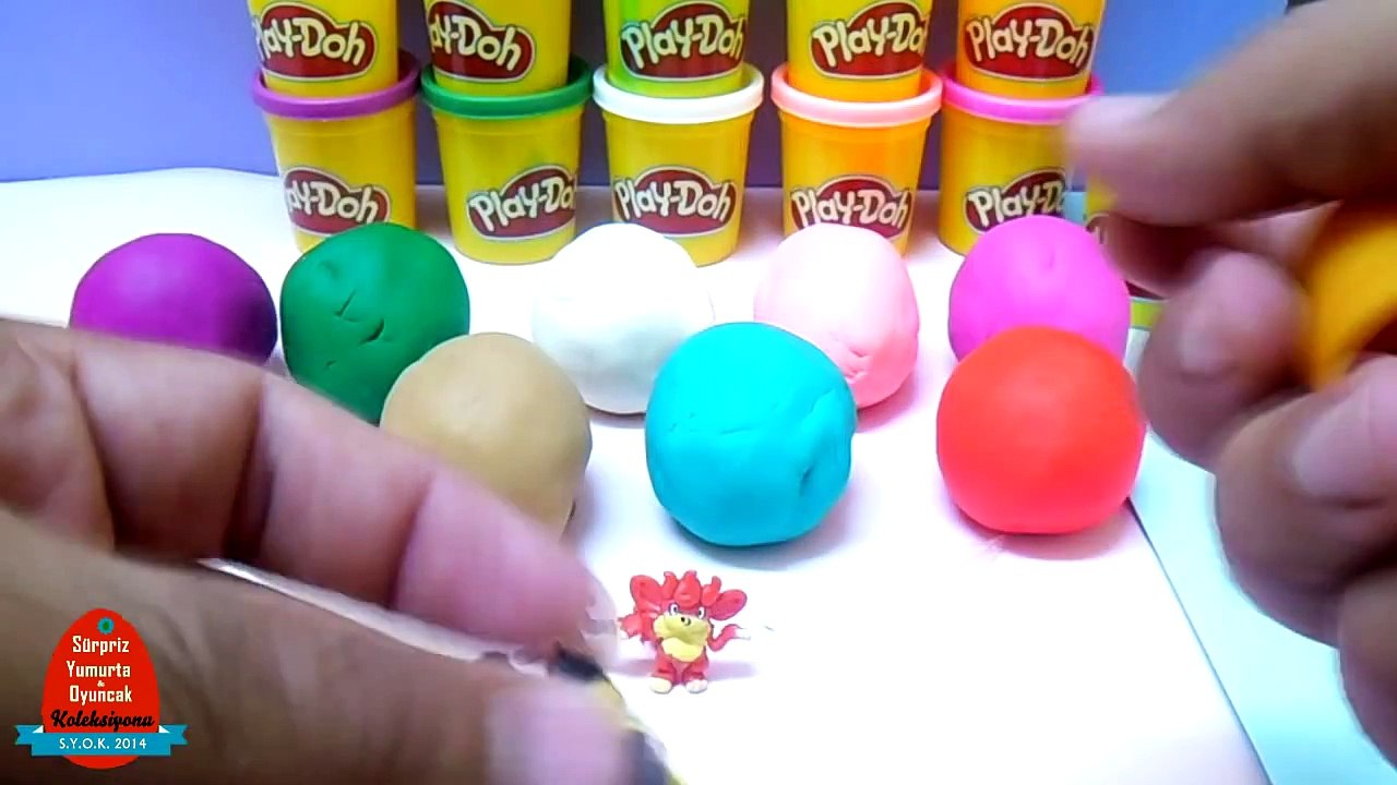 Play Doh Oyun Hamuru içinde 11 Pokemon Sürpriz Yumurta Açımı #2