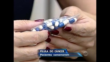Pacientes comemoram liberação da pílula do câncer