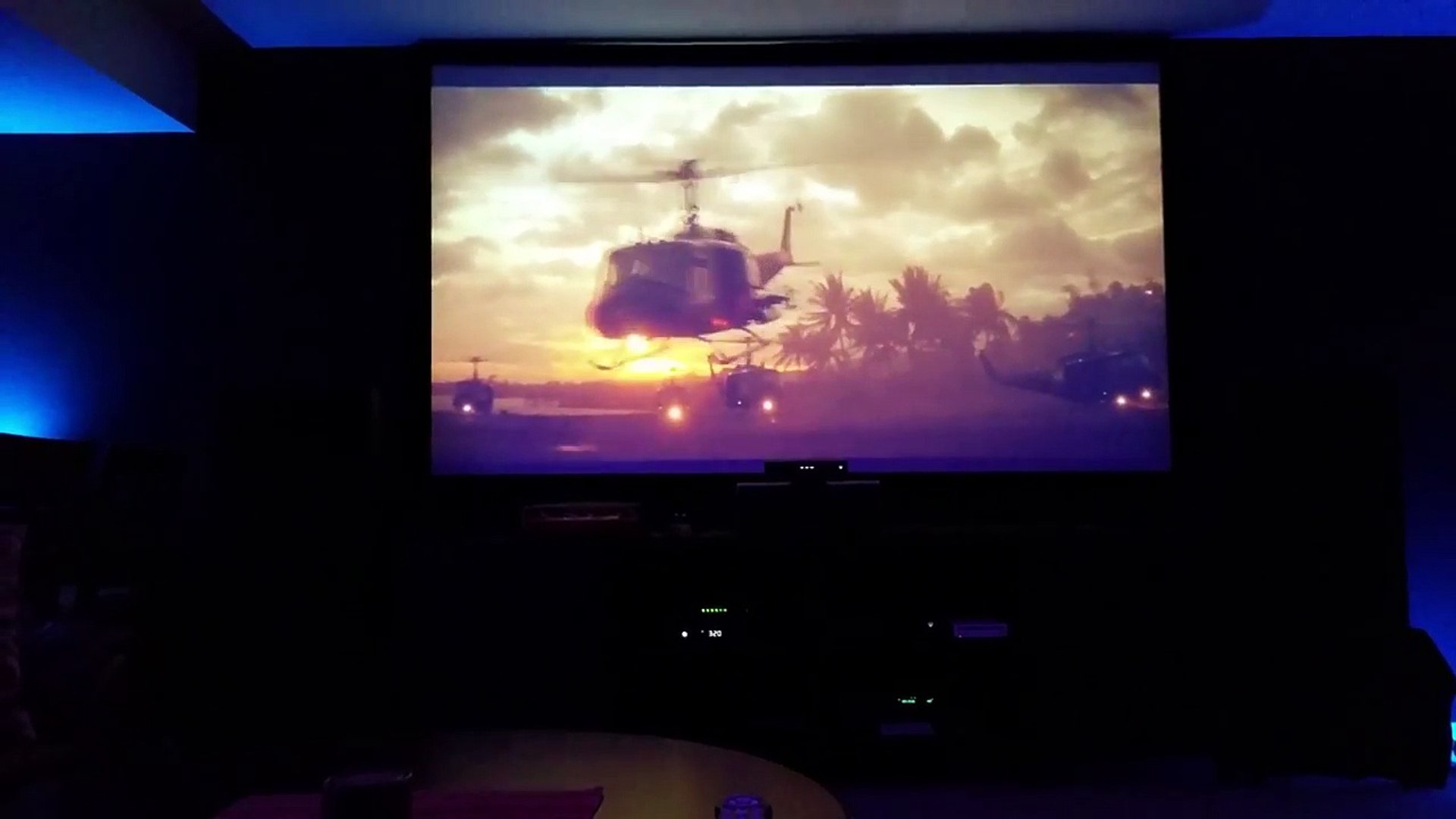 Home theater 2 with Plex media server and Apocalypse Now clips.