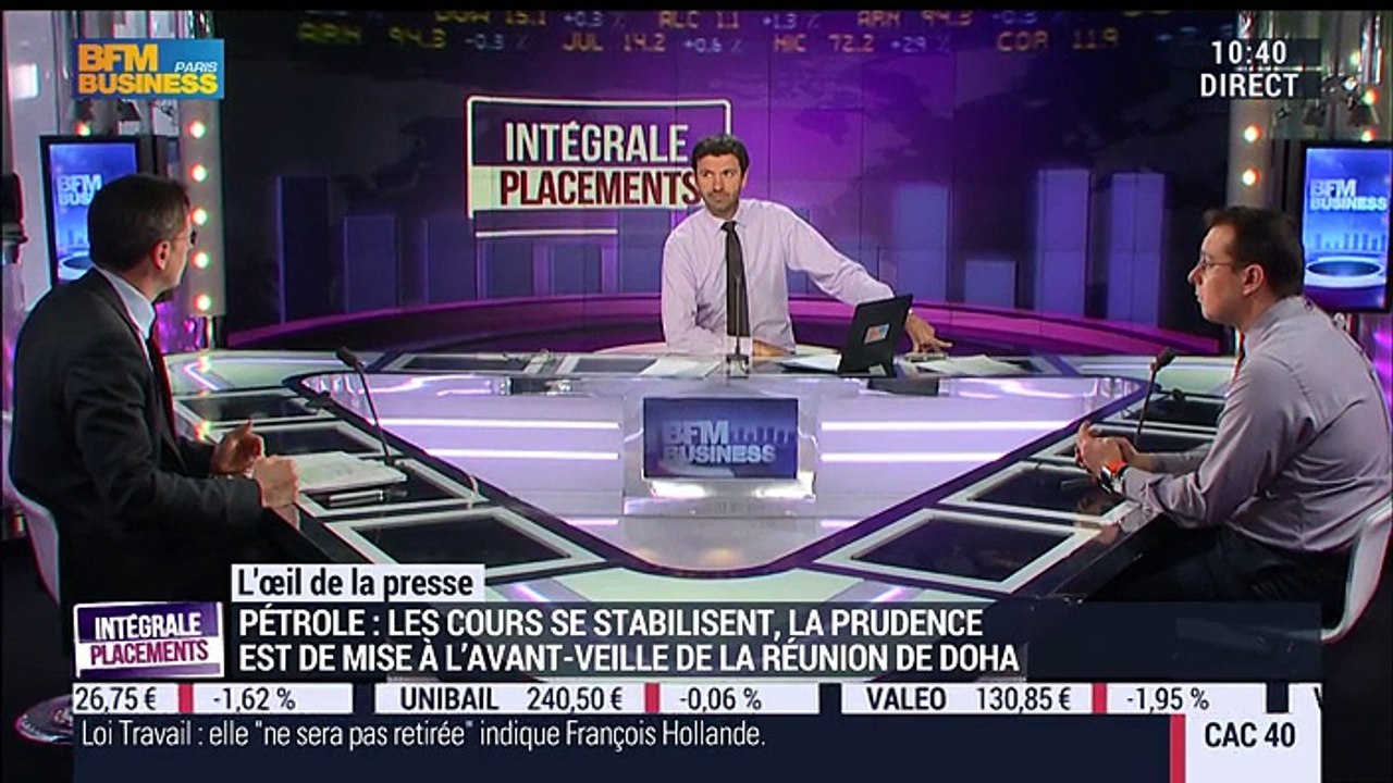 L'œil de la presse: Evolution de l'économie mondiale: Quelle visibilité sur la croissance en zone euro ? - 15/04