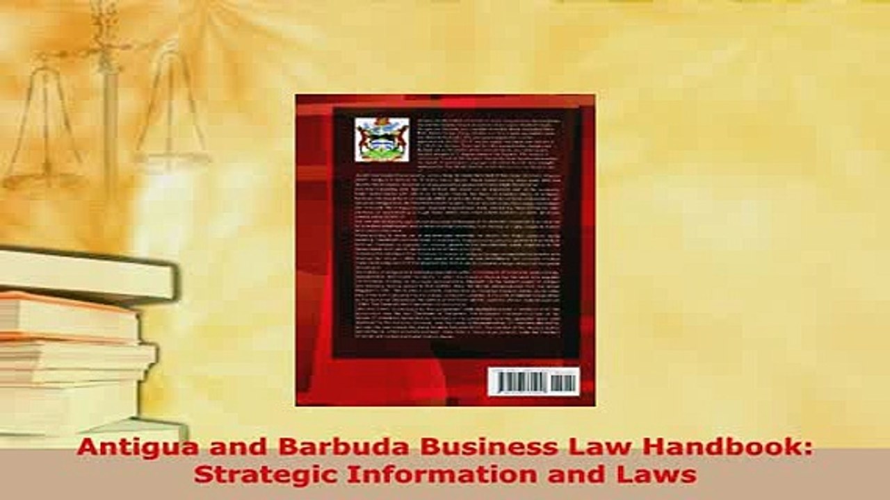 PDF  Antigua and Barbuda Business Law Handbook Strategic Information and Laws Read Online
