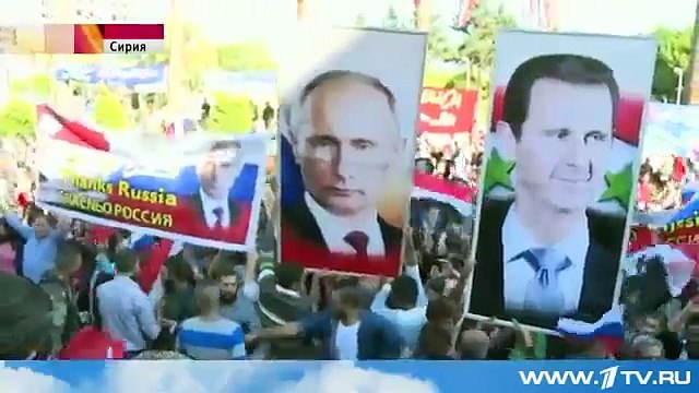 Сирийцы отмечают успехи своей армии