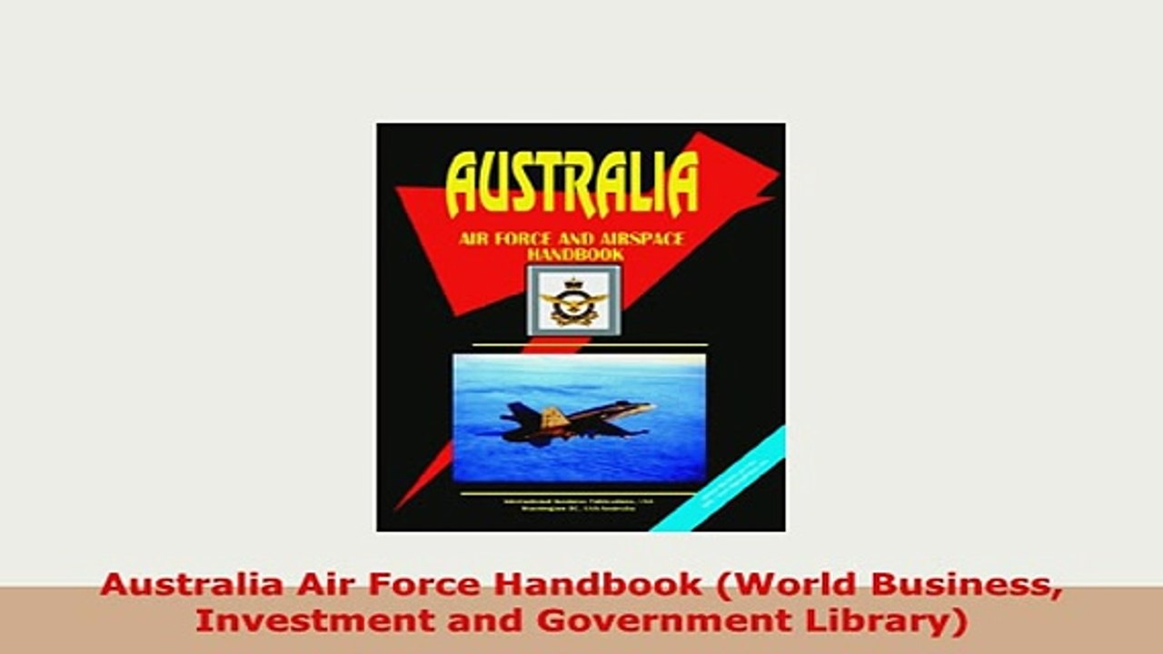 PDF  Australia Air Force Handbook World Business Investment and Government Library Ebook