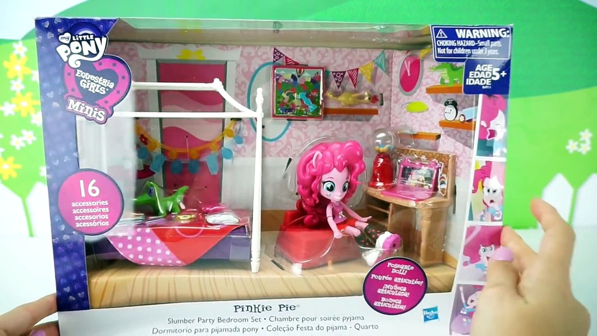 My Little Pony Dormitorio Para Pijamada Pony de Pinkie Pie - Equestria Minis  Muñecas - Vidéo Dailymotion