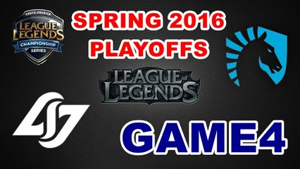 (LOL)CLG vs TL Highlight(NA LCS 2016 Spring Playoffs) Game4