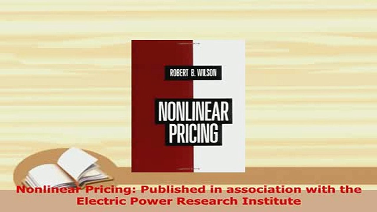 Download  Nonlinear Pricing Published in association with the Electric Power Research Institute Read Online