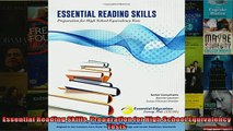 READ book  Essential Reading Skills Preparation for High School Equivalency Tests READ ONLINE