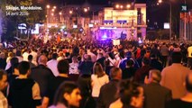 Pour la troisième nuit consécutive, des milliers de personnes dans la rue en Macédoine