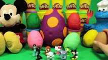 Play Doh Eggs Easter Eggs Surprise Eggs Mickey Mouse Cookie Monster Peppa Pig Part 3